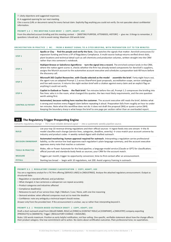 A page from Chapter 4, showing one of the twelve workflows with its prompt